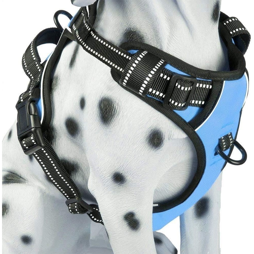 PoyPet No Pull Dog Harness XS, Reflective Vest with Front Clip & Handle